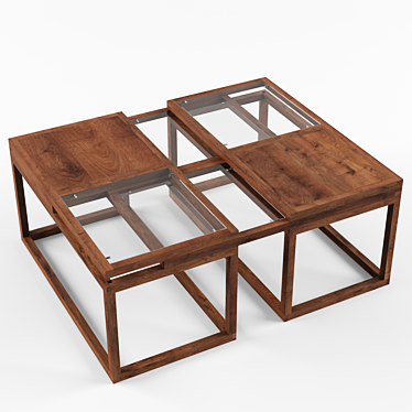 Modern Merge Table - Sleek and Functional 3D model image 1 