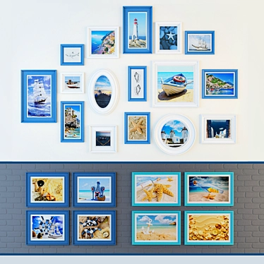 Seaside Treasures: Maritime-inspired Art Collection 3D model image 1 