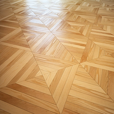 Modern Wood Parquet Tiles 3D model image 1 