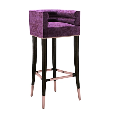 Modern Maa Bar Chair: Stylish and Versatile 3D model image 1 