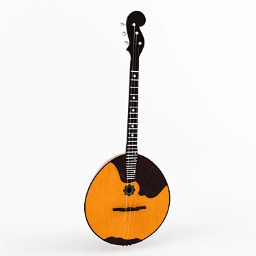 Tri-String Domra: Russian Folk Instrument 3D model image 1 