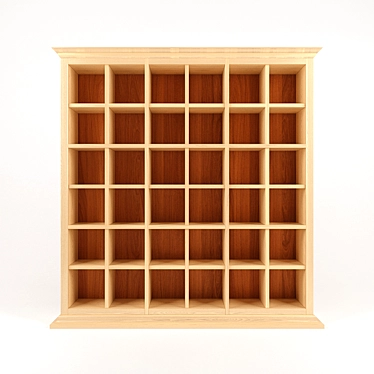 Alexander Bookshelves: Elegant and Spacious 3D model image 1 