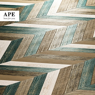 APE Ceramica Chevron Porcelain Tiles 3D model image 1 