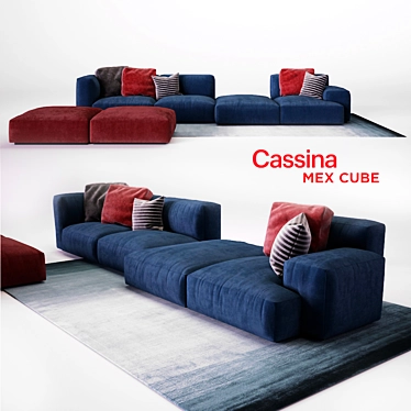 Dynamic Comfort: Cassina MEX CUBE 3D model image 1 