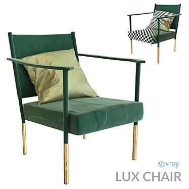 Elegant Lux Armchair: Stunning Design & Superior Comfort 3D model image 1 