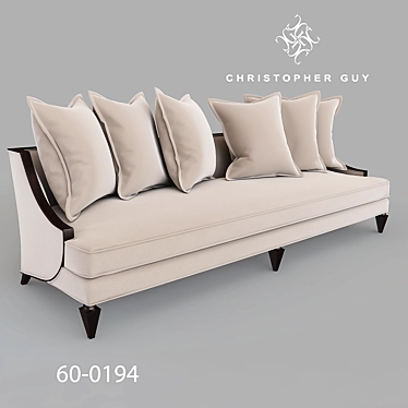 Luxury Christopher Guy Accent Chair 3D model image 1 