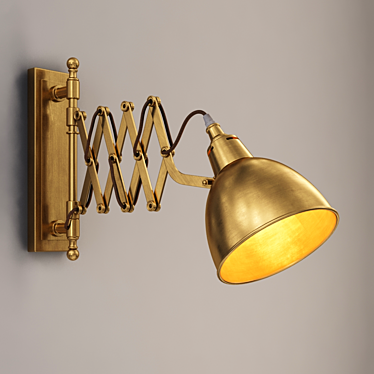 Industrial Scissor Sconce at Gramercy Home 3D model image 1 