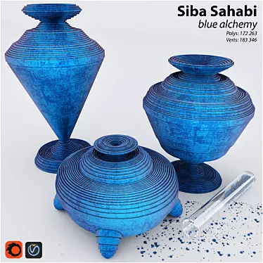 Siba Sahabi Blue Alchemy Decor 3D model image 1 