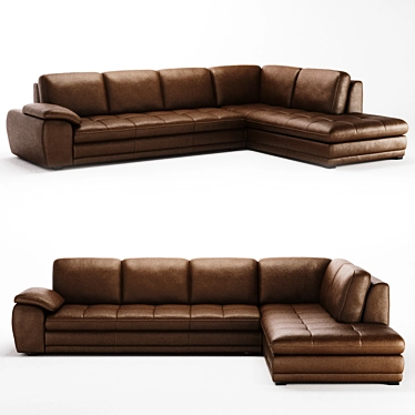 Modern Eurosofa with Stunning Design 3D model image 1 