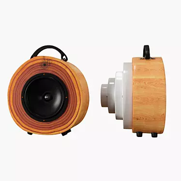 Wooden Sound Shaker: Rockit Logs 3D model image 1 