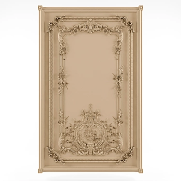 Elegant Classic Wall Panels 3D model image 1 