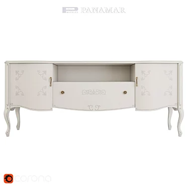 PANAMAR Corona TV Stand 3D model image 1 