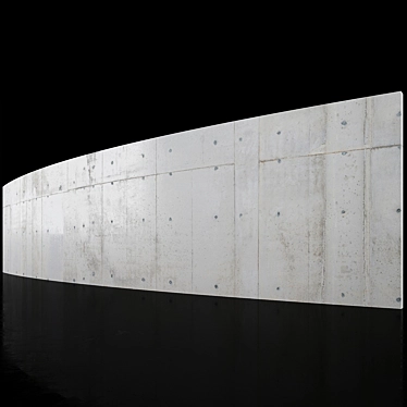 Seamless Concrete Wall Texture 3D model image 1 