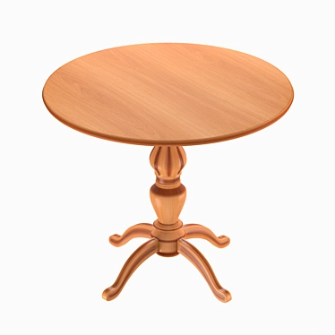 Square Table with UV Unwrapping | 3D Model 3D model image 1 