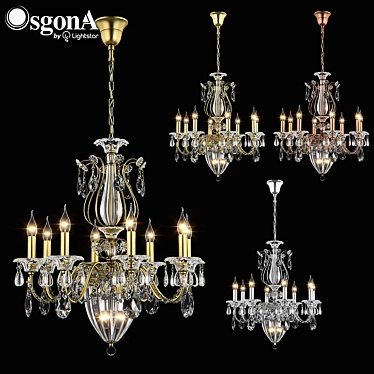 Elegant Schon Osgona Pendant Chandelier 3D model image 1 