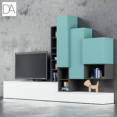 Elegant Wall Units by Dall'Agnese 3D model image 1 