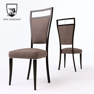 Elegant Veneziana I210 Chair 3D model image 1 