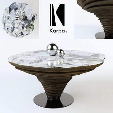 Karpa Kenya K1380 Marble Dining Table 3D model image 1 