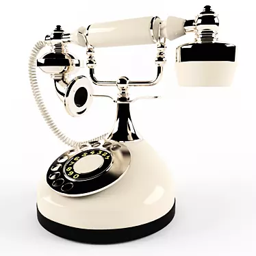 Vintage Retro Phone: High-Quality 3D Model 3D model image 1 