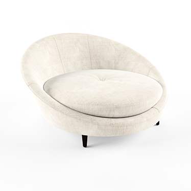 Modern Milo Baughman Loveseat Chair 3D model image 1 