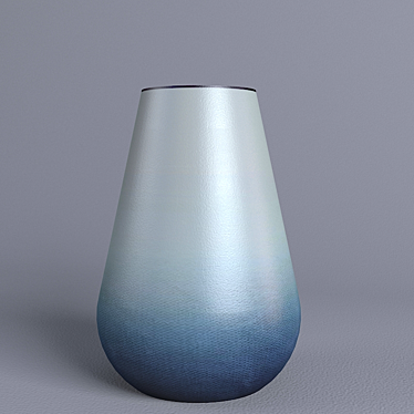 Blue-White Ceramic Vase 3D model image 1 