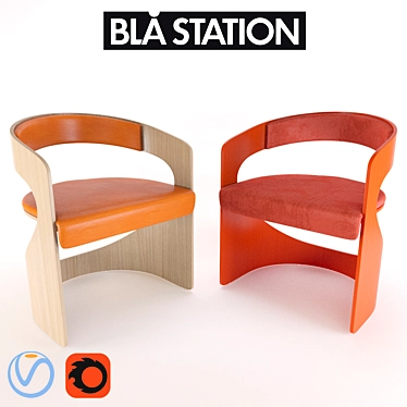 Lucky Chair: Sleek and Stylish Seating 3D model image 1 