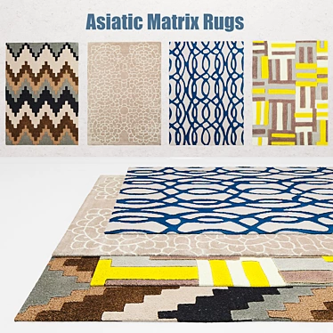 Asiatic Matrix Collection: Contemporary Rugs 3D model image 1 