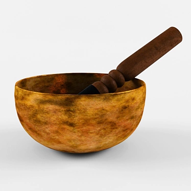 Tibetan Singing Bowl 3D model image 1 