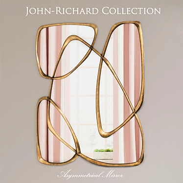John-Richard Asymmetrical Mirror: Handcrafted, Stunning Design 3D model image 1 