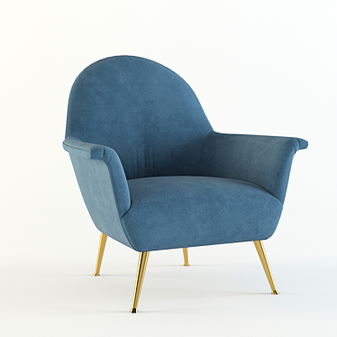 Elegant Barrett Chair: Unparalleled Comfort 3D model image 1 