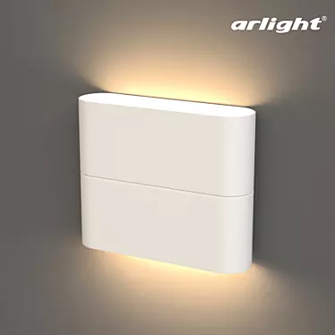 Sleek UP & DOWN LED Wall Light 3D model image 1 
