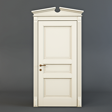 Elegant Atelier Magnolia Door 3D model image 1 