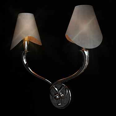 Elegant Wall Sconce 3D model image 1 