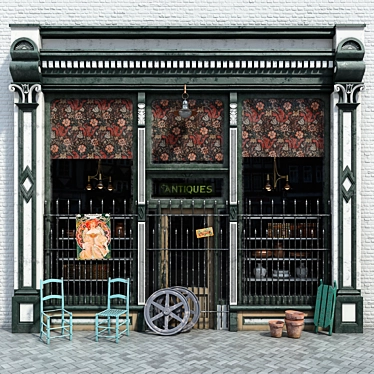 Vintage Treasures: Classic Antique Store 3D model image 1 