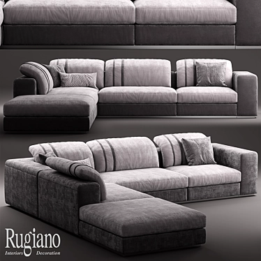 Luxury Rugiano MIAMI Sofa 3D model image 1 