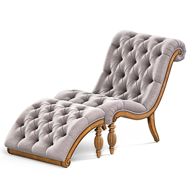 Elegant Bellagio Chaise Lounge Set 3D model image 1 