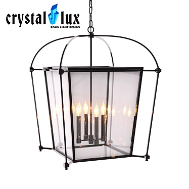 Crystal Lux Sorrento SP4 | Stylish Clear Glass Ceiling Light 3D model image 1 