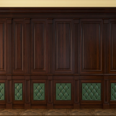 Wooden Skin Panel Set-01 3D model image 1 