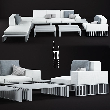 GANDIABLASCO Docks Modular Outdoor Furniture 3D model image 1 