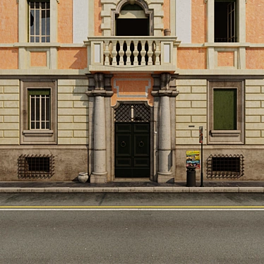 Title: Italian Splendor: Rome's Enchanting Facade 3D model image 1 