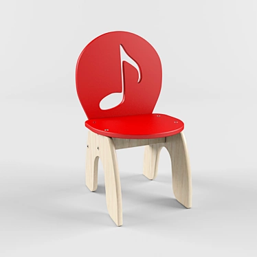 Imperial Kids' Act Hall Stool 3D model image 1 