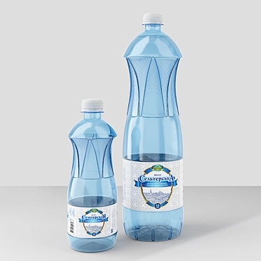 Plastic bottles with mineral water