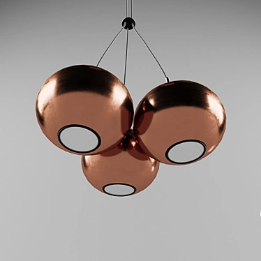 Nowodvorski Lipari Copper Pendant 3D model image 1 