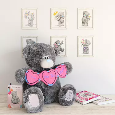 Teddy Love Gift Set 3D model image 1 