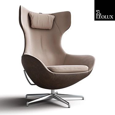 Luxurious Leolux Caruzzo Lounge Chair 3D model image 1 