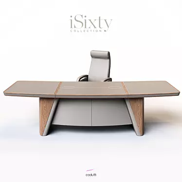 Elegant Italian Office Furniture Set 3D model image 1 