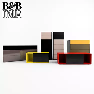 Sleek Dado B&B Italia: Modern Elegance 3D model image 1 