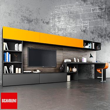 Scavolini Wall Solution 3D model image 1 