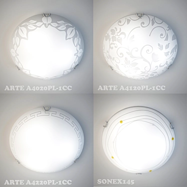 Modern Ceiling Fixtures - ARTE Collection 3D model image 1 