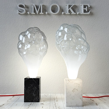 S.M.O.K.E Glass Bubble Lamp 3D model image 1 